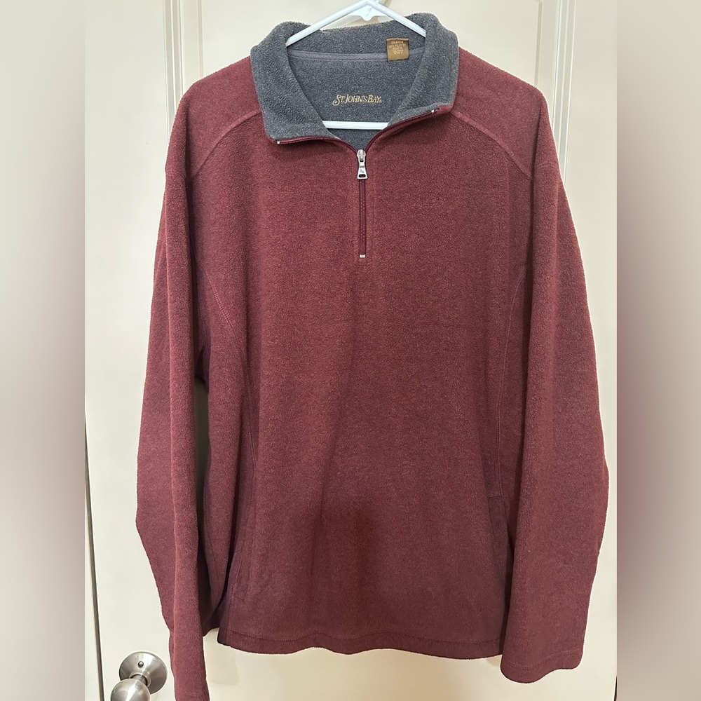 St. John's Bay Half Zip-up Blue Jacket